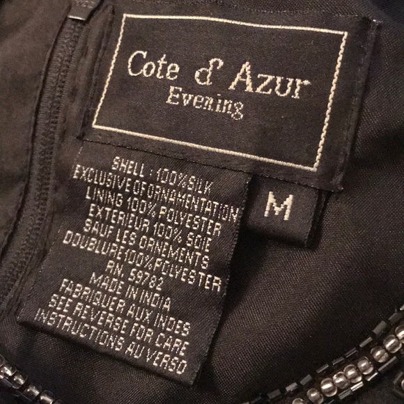 Pretty cool black beaded evening top - Picture 4 of 4